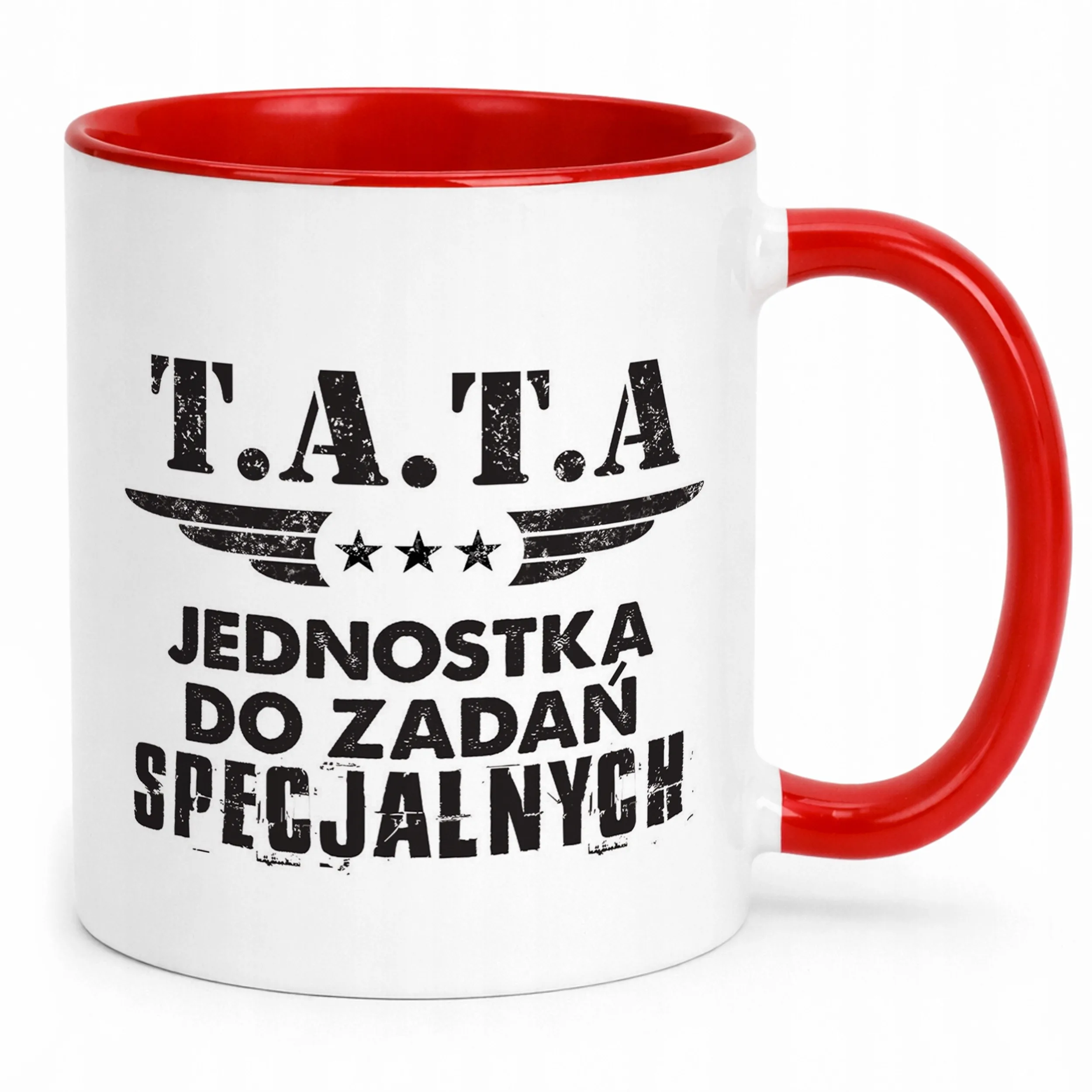 Kubek Czerwony Dzień Ojca Dla Taty Tata Jednostka Prezent