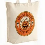 Torba bawełniana premium Halloween Spooky Season Dynia Jesień Prezent