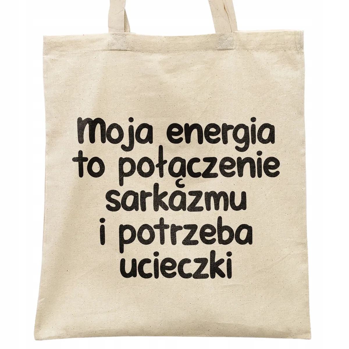 Torba bawełniana na zakupy Moja Energia To Połączenie Zabawny Prezent