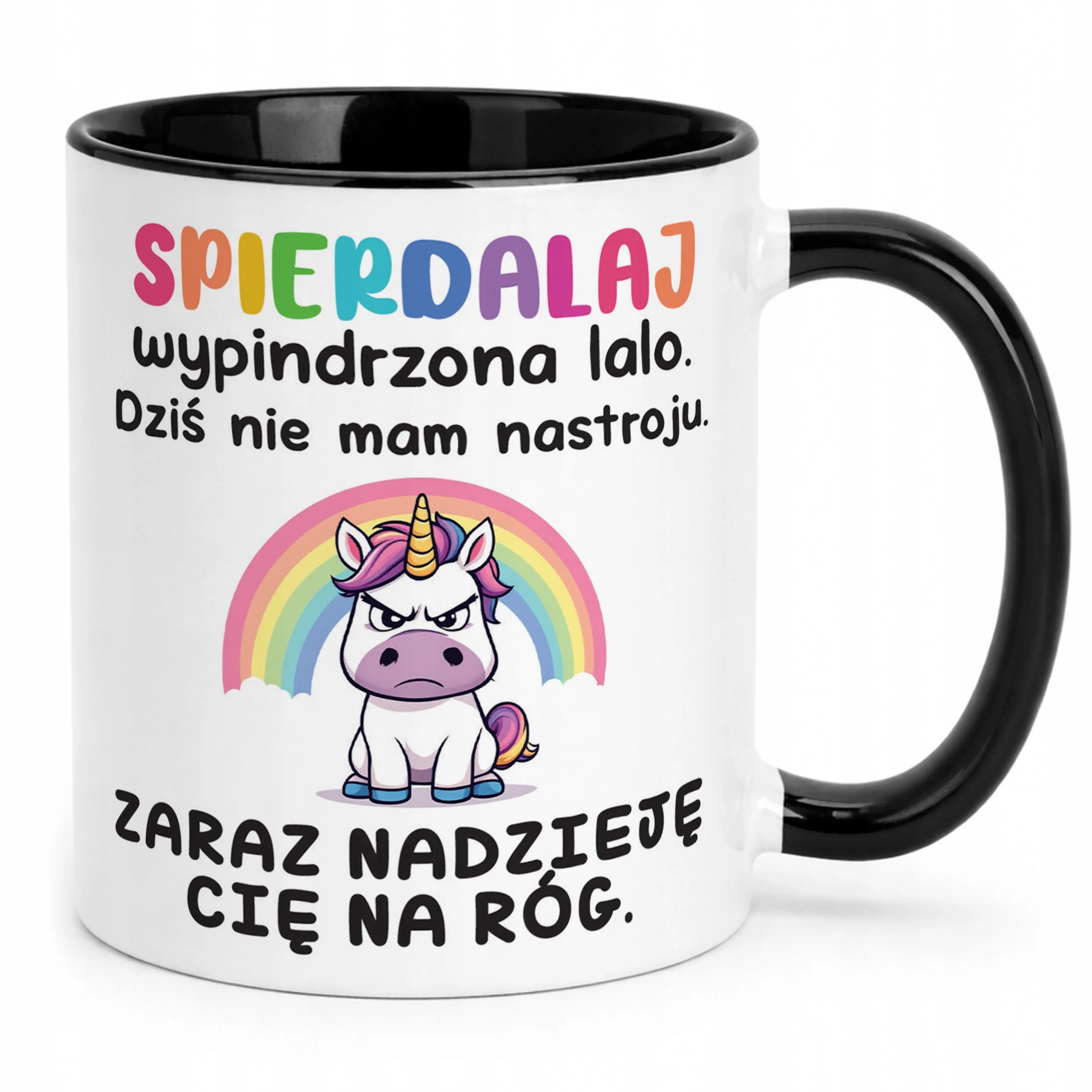 Kubek Czarny Spie***laj Wypindrzona Lalo Śmieszny Zabawny Prezent