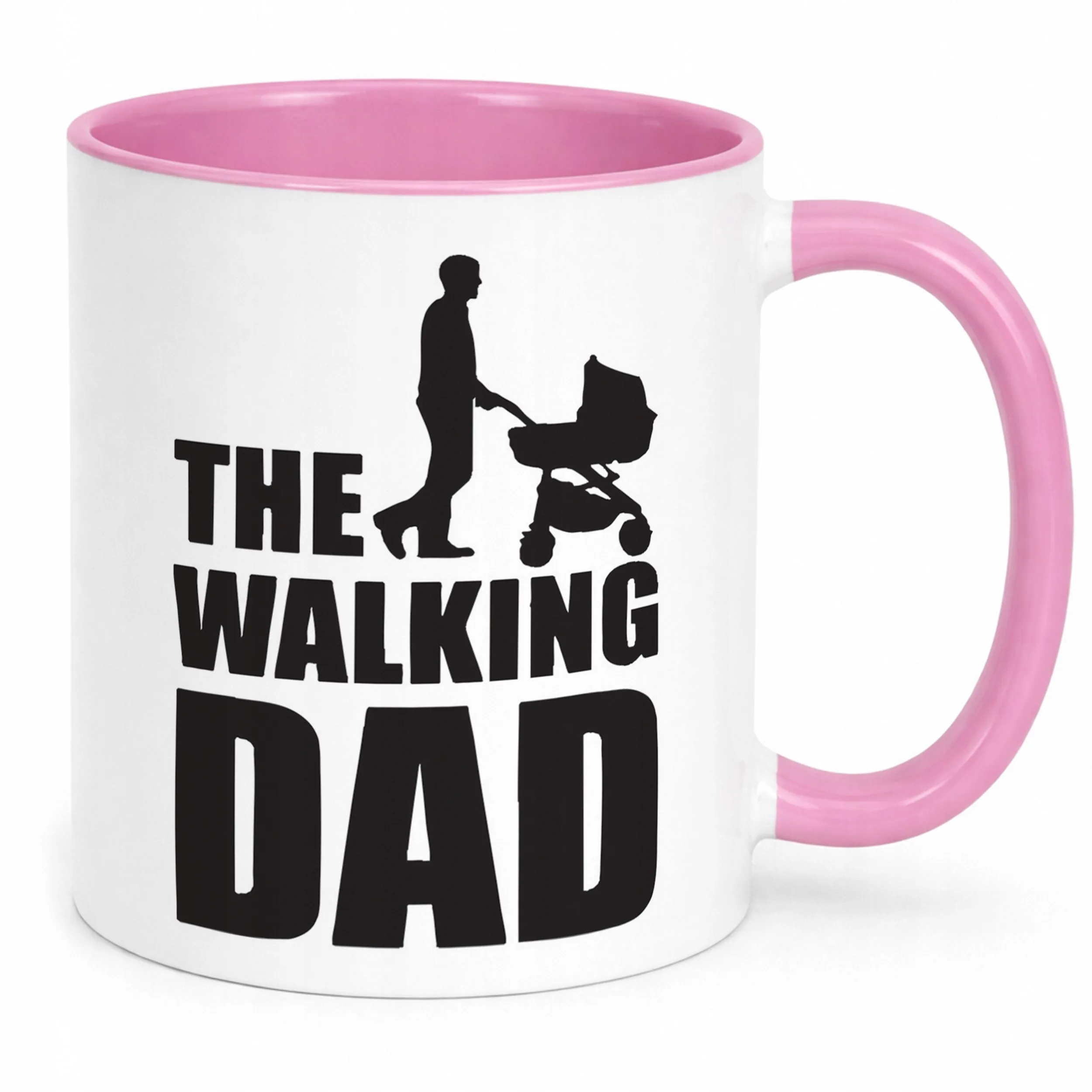 Kubek Różowy Dzień Ojca Dla Taty The Walking Dad Prezent