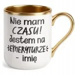Kubek Premium Złoty Personalizowany z okazji Emerytury Prezent