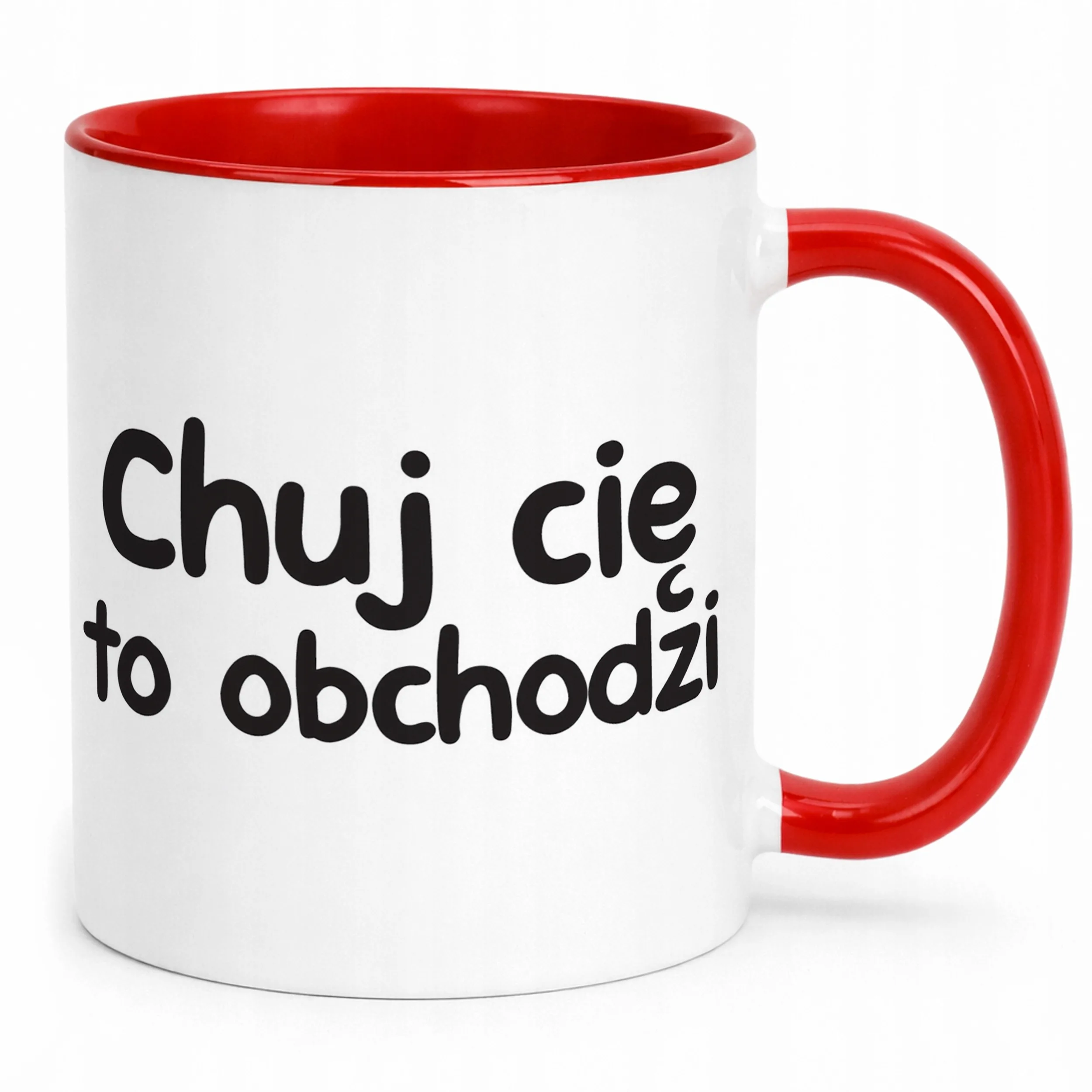 Kubek Czerwony Ch*j Cię To Obchodzi Śmieszny Zabawny Prezent