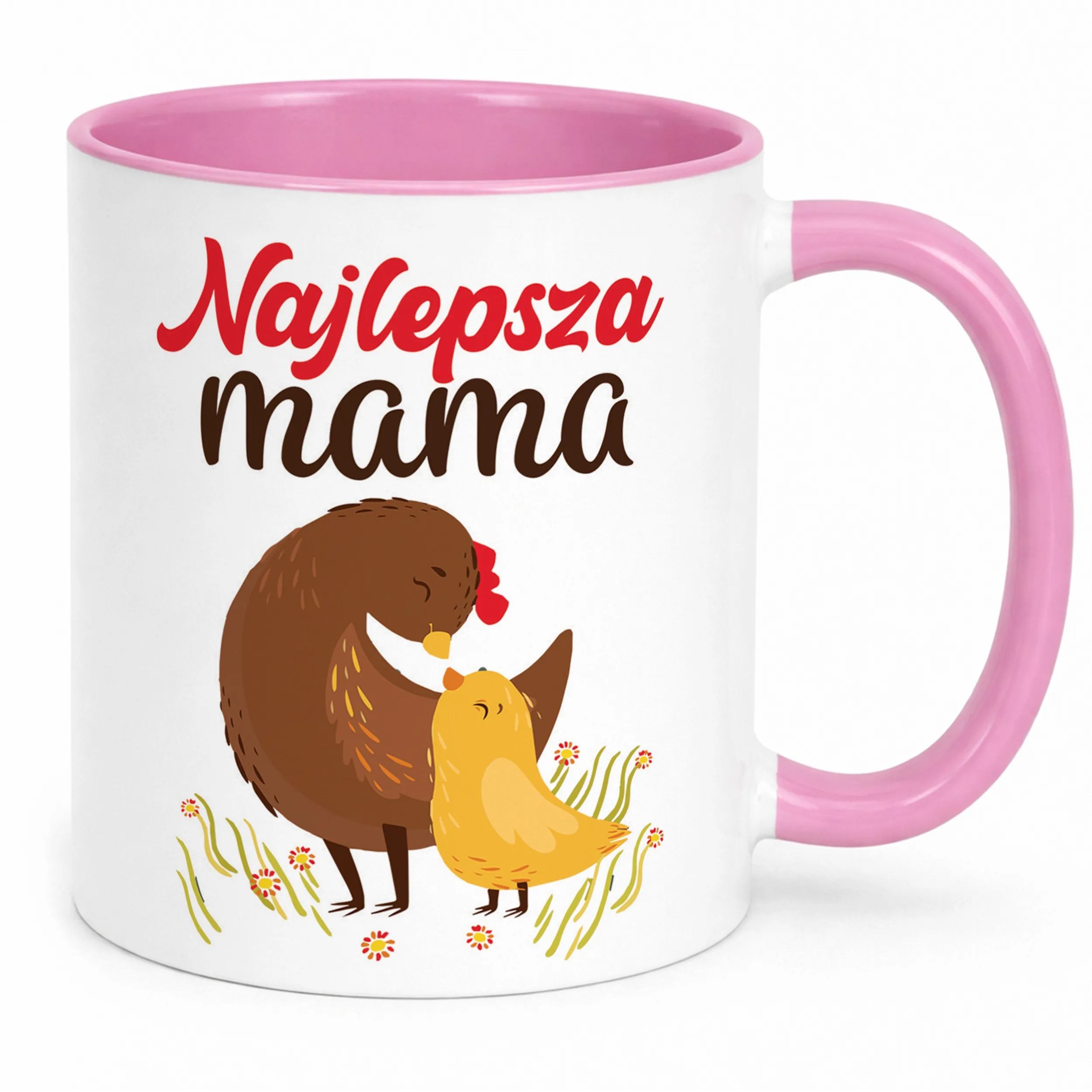 Kubek Różowy Dzień Matki Dla Mamy Prezent Najlepsza Mama
