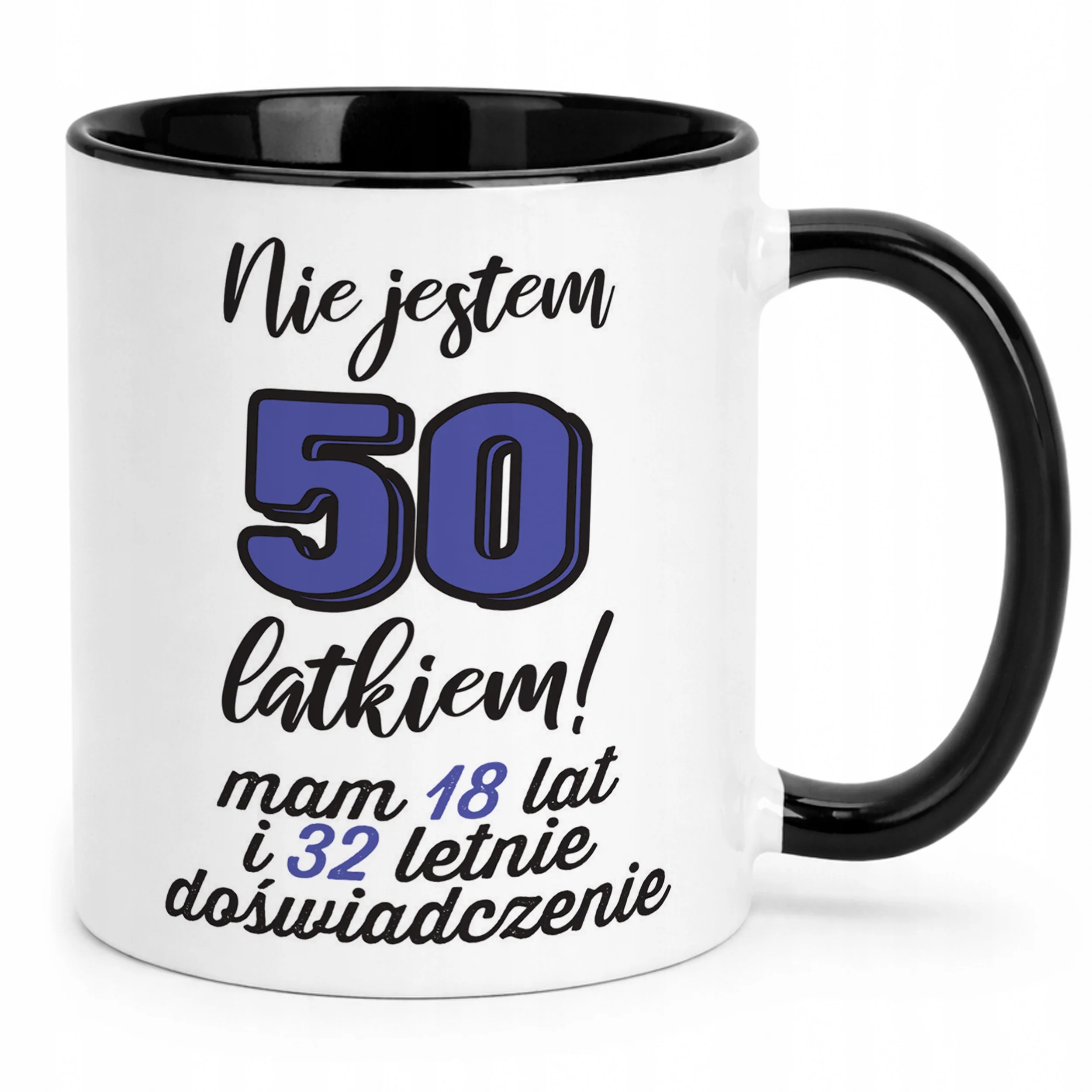 Kubek Czarny Nie Jestem 50 Urodziny Dla Kobiety Prezent Upominek
