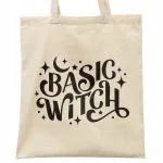 Torba bawełniana na zakupy Halloween Basic Witch Jesień Wiedźma Prezent
