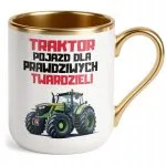 Kubek Premium Złoty Rolnik Dla Rolnika Traktor Zabawny Prezent