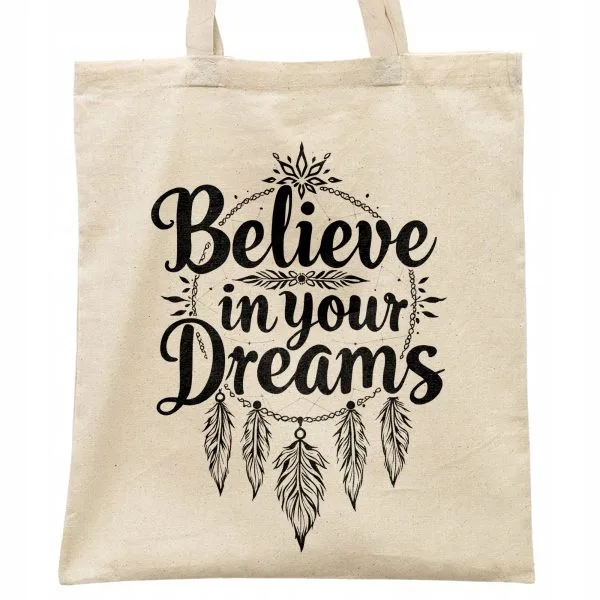 Torba bawełniana na zakupy Believe In Your Dreams Łapacz Snów Prezent