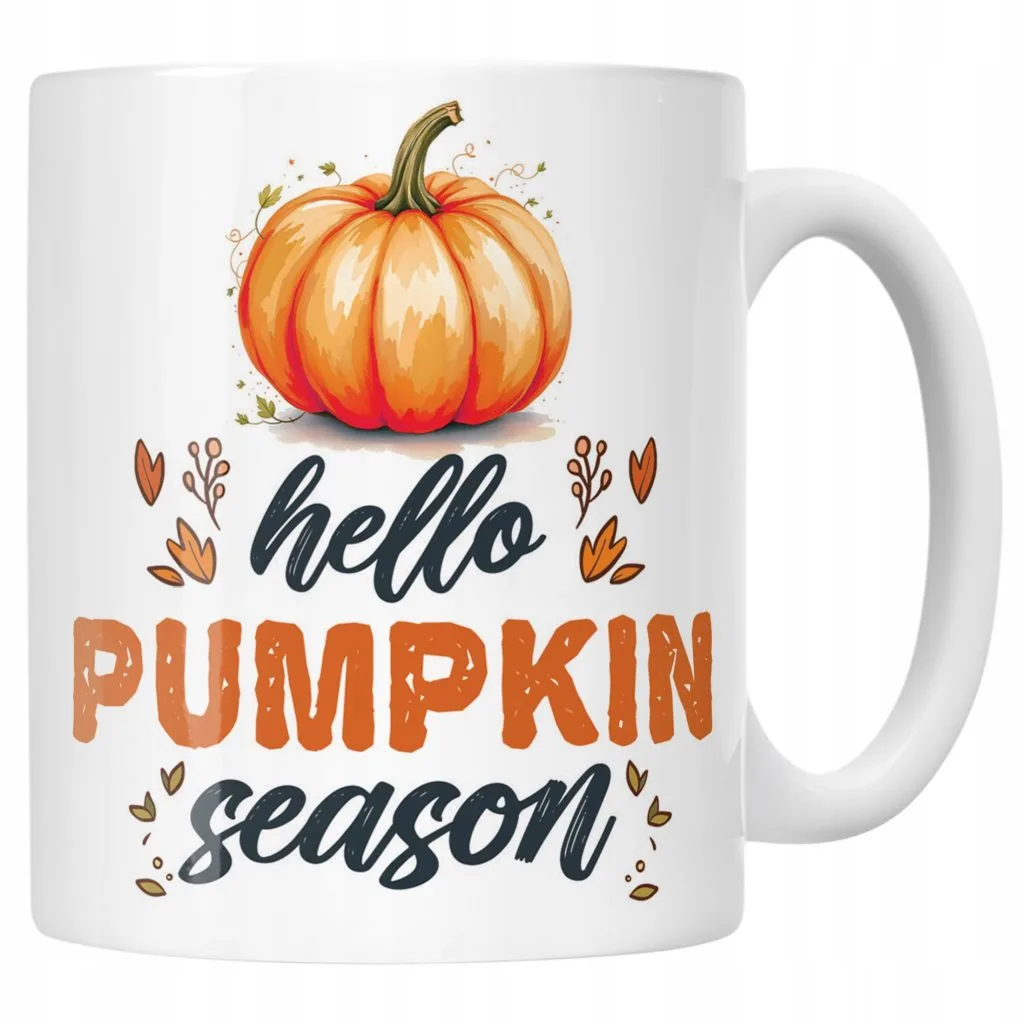 Kubek ceramiczny Jesienny Jesień Hello Pumpkin Dynia Prezent