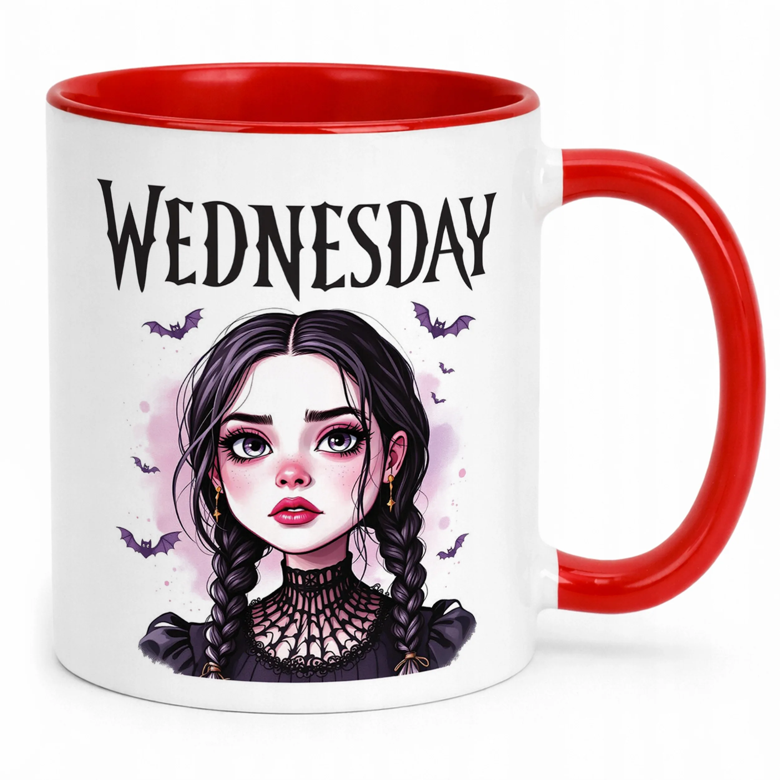 Kubek ceramiczny Nevermore Wednesday Addams Dla Fanów Prezent