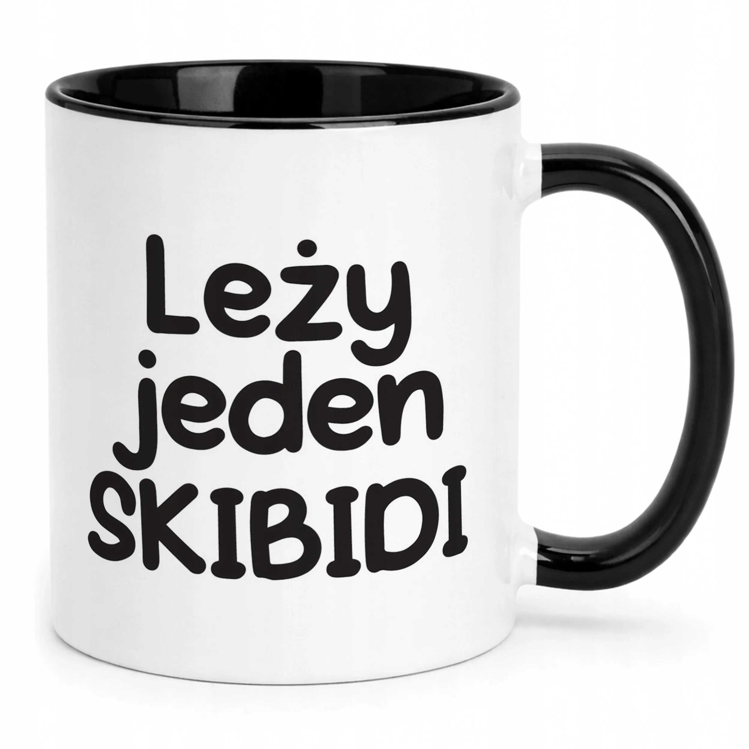 Kubek Czarny Leży Jeden Skibidi Śmieszny Zabawny Prezent