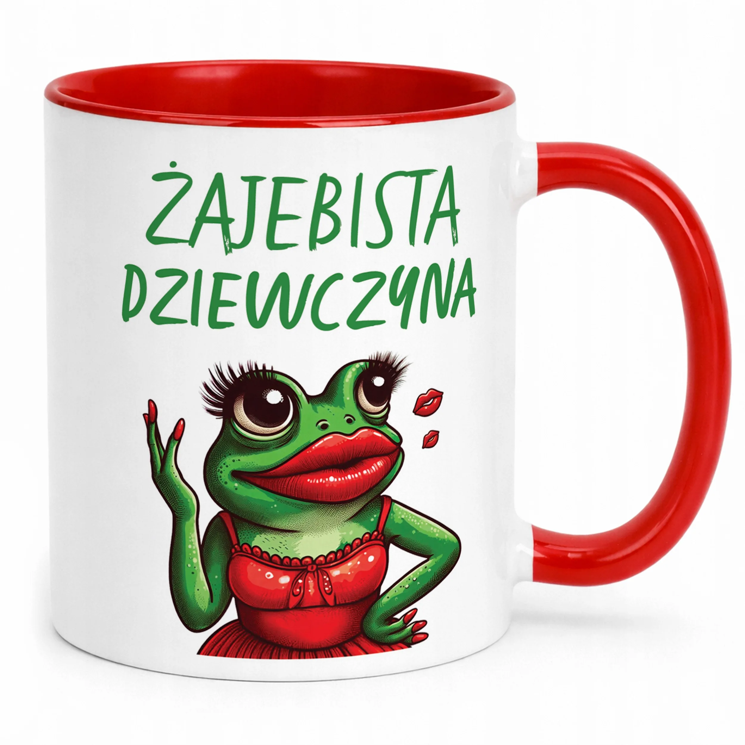 Kubek Czerwony Żajebista Dziewczyna Dzień Kobiet Prezent