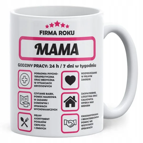 Kubek ceramiczny Dzień Matki Dla Mamy Prezent Firma Mama