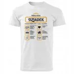 Koszulka Męski T-shirt Na Dzień Dziadka Prezent Firma Roku Dziadek