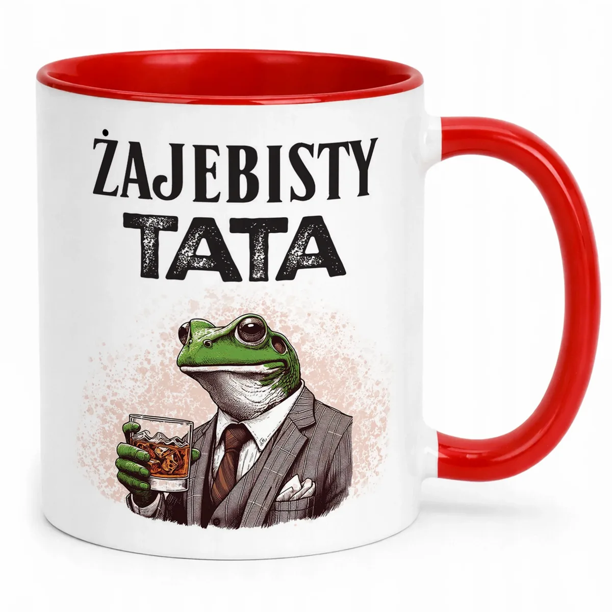 Kubek Czerwony Dzień Ojca Dla Taty Żajebisty Tata Prezent