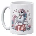 Kubek ceramiczny personalizowany 330 ml Z Koniem Koń Na Prezent Dla Dzieci