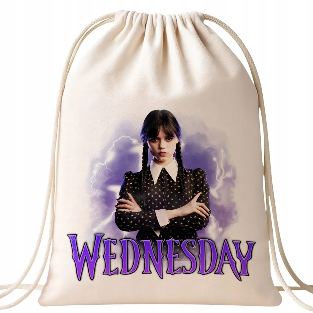 Plecak bawełniana Nevermore Wednesday Dla Fanów Serialu Prezent
