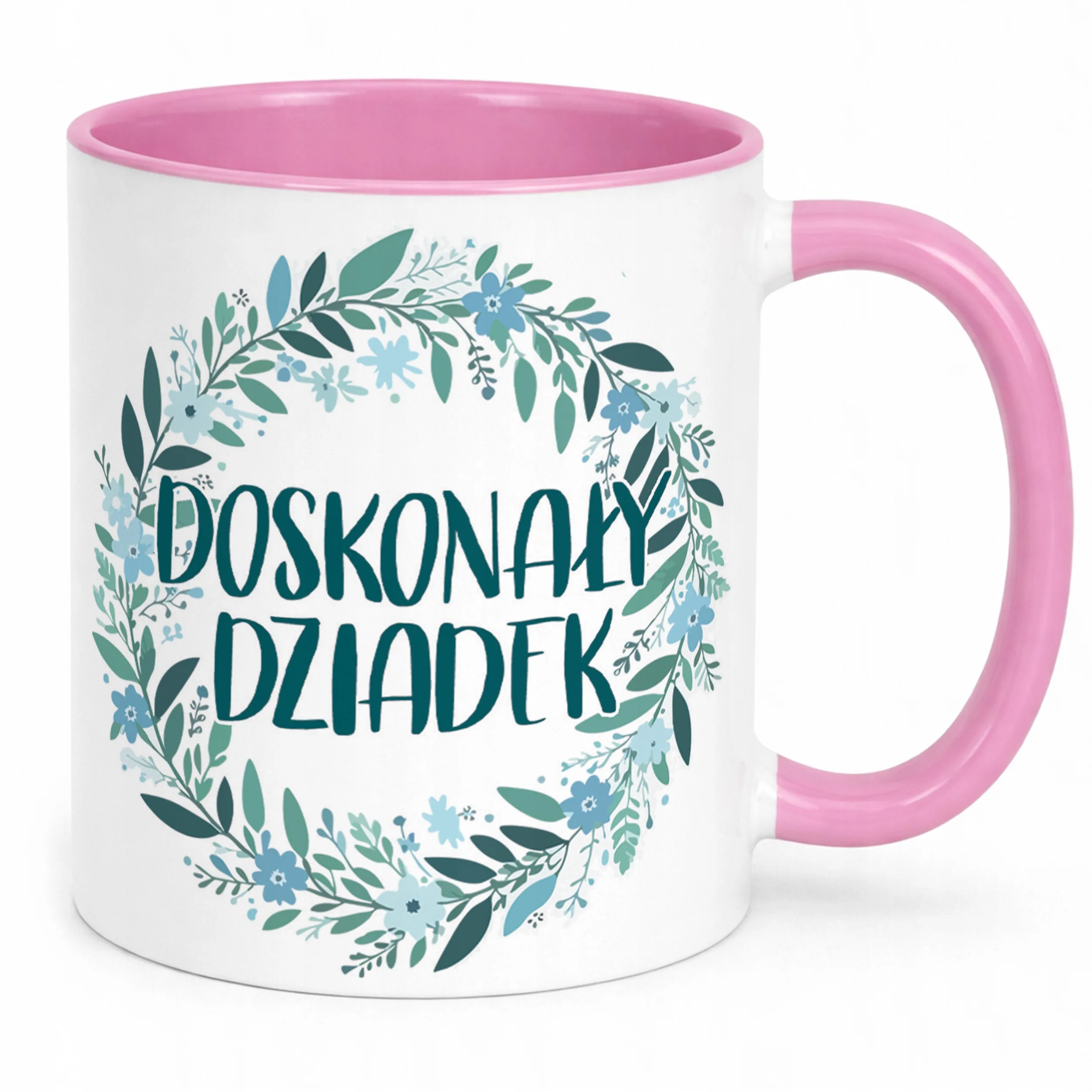 Kubek Różowy Dzień Dziadka Dla Dziadka Prezent Upominek
