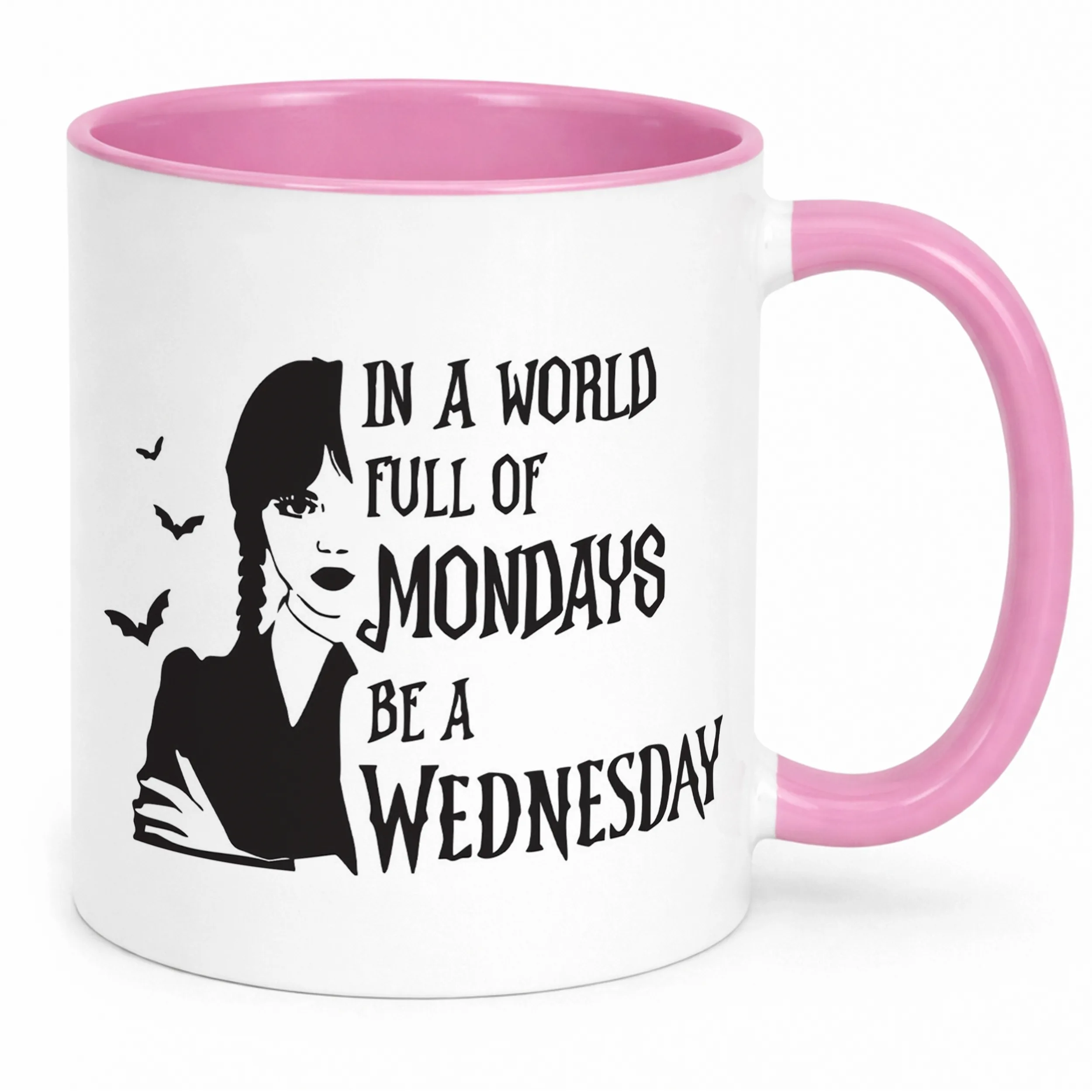 Kubek Różowy Nevermore Wednesday Addams Dla Fanów Prezent