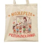 Torba bawełniana Dzień Nauczyciela Najlepsza Przedszkolanka Prezent