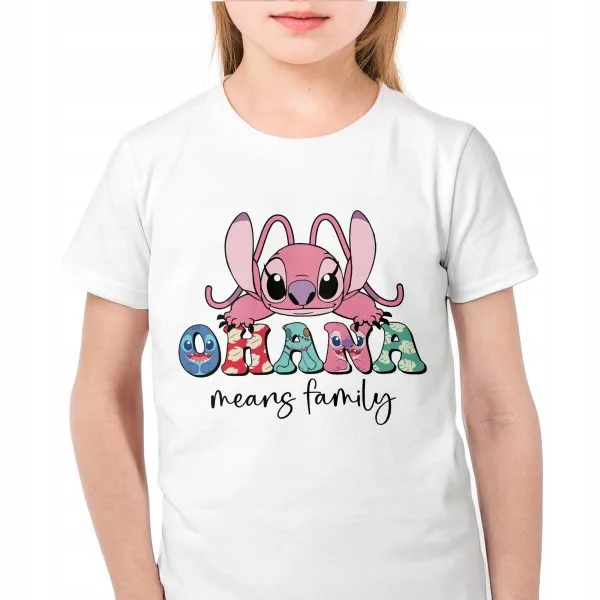 Koszulka biała dziecięca Stitch Lilo i Stich Dla Fanów