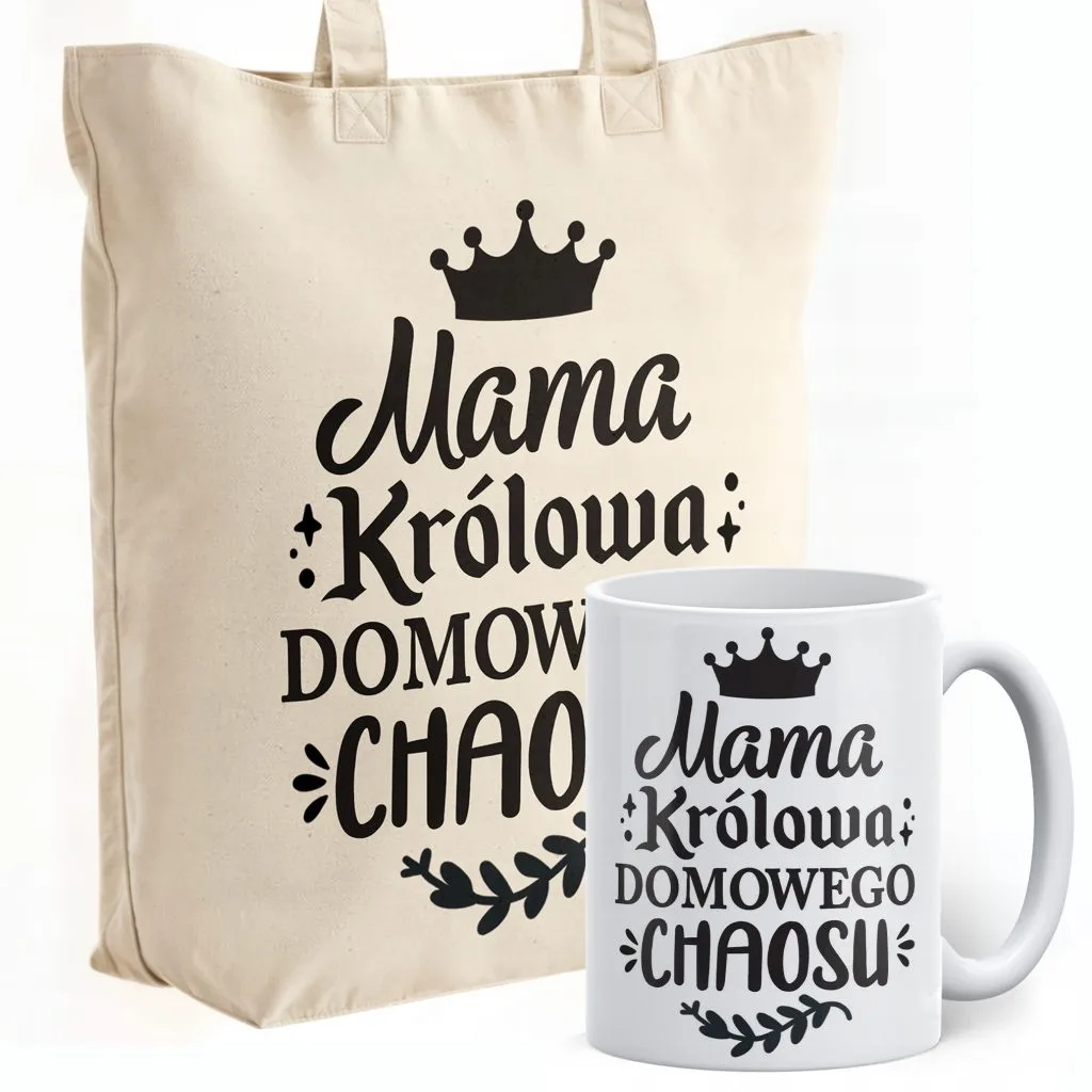 Zestaw Kubek + Torba Premium Dzień Matki Dla Mamy Prezent Upominek