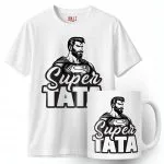 Zestaw Kubek + Koszulka Dzień Ojca Dla Taty Super Tata Prezent