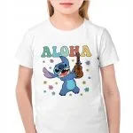 Koszulka biała dziecięca Stitch Lilo i Stich Dla Fanów