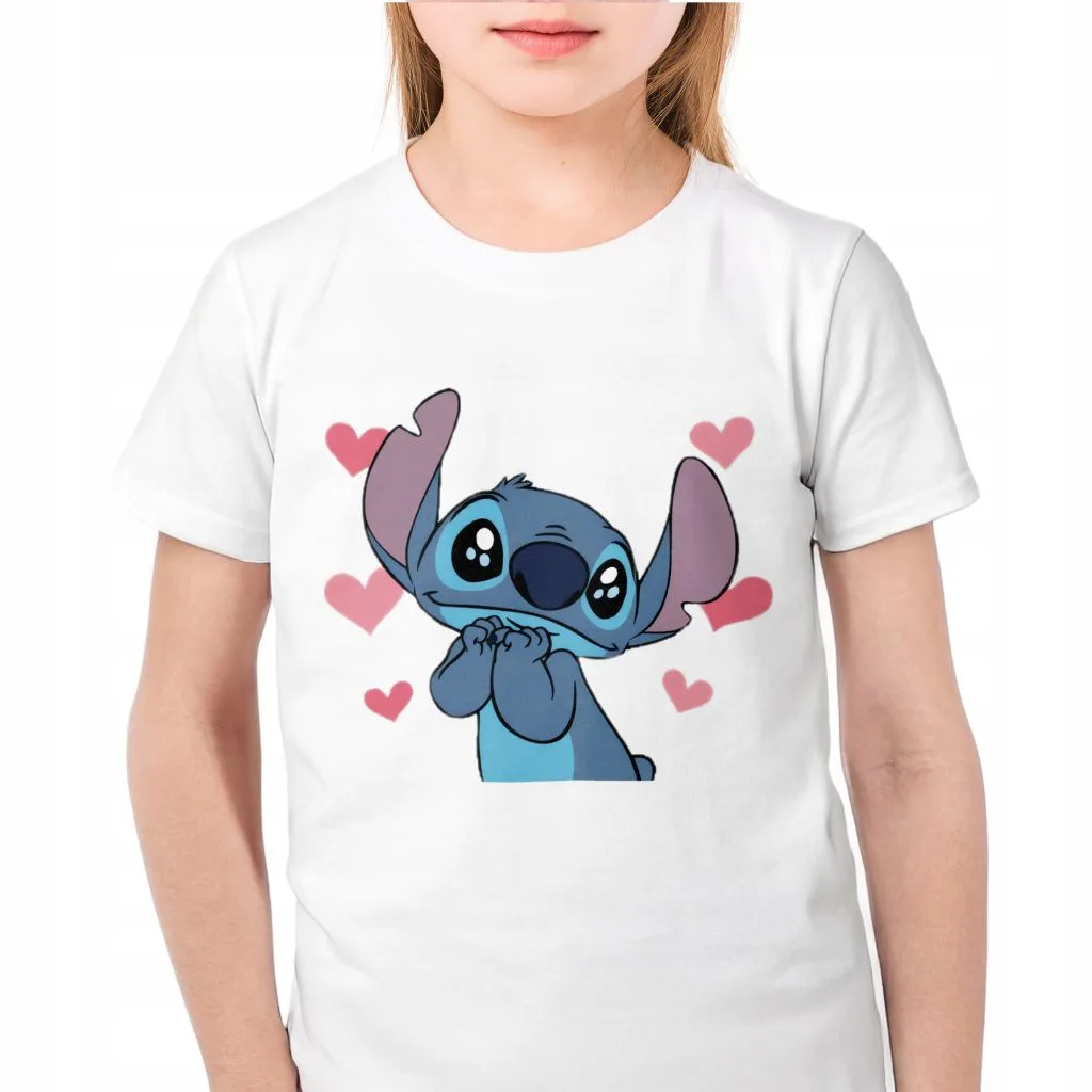 Koszulka biała dziecięca Stitch Lilo i Stich Dla Fanów