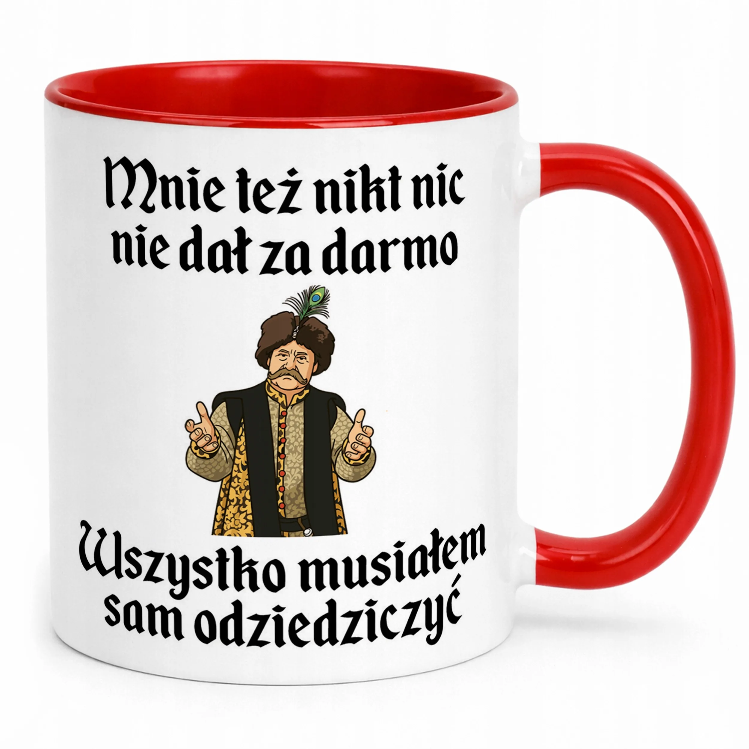Kubek ceramiczny 1670 Musiałem Sam Odziedziczyć Jan Paweł Prezent
