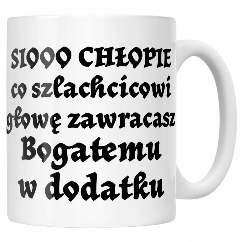 Kubek ceramiczny 1670 Sio Chłopie Dla Fanów Serialu Prezent