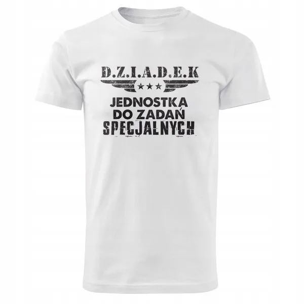 Koszulka Męski T-shirt Na Dzień Dziadka Prezent Jednostka Specjalna