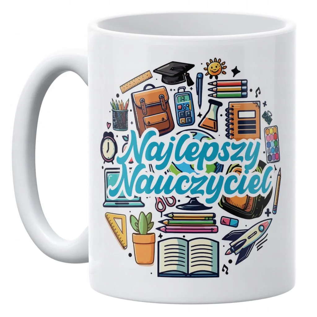 Kubek ceramiczny 330 ml Dzień Nauczyciela Najlepszy Nauczyciel Prezent