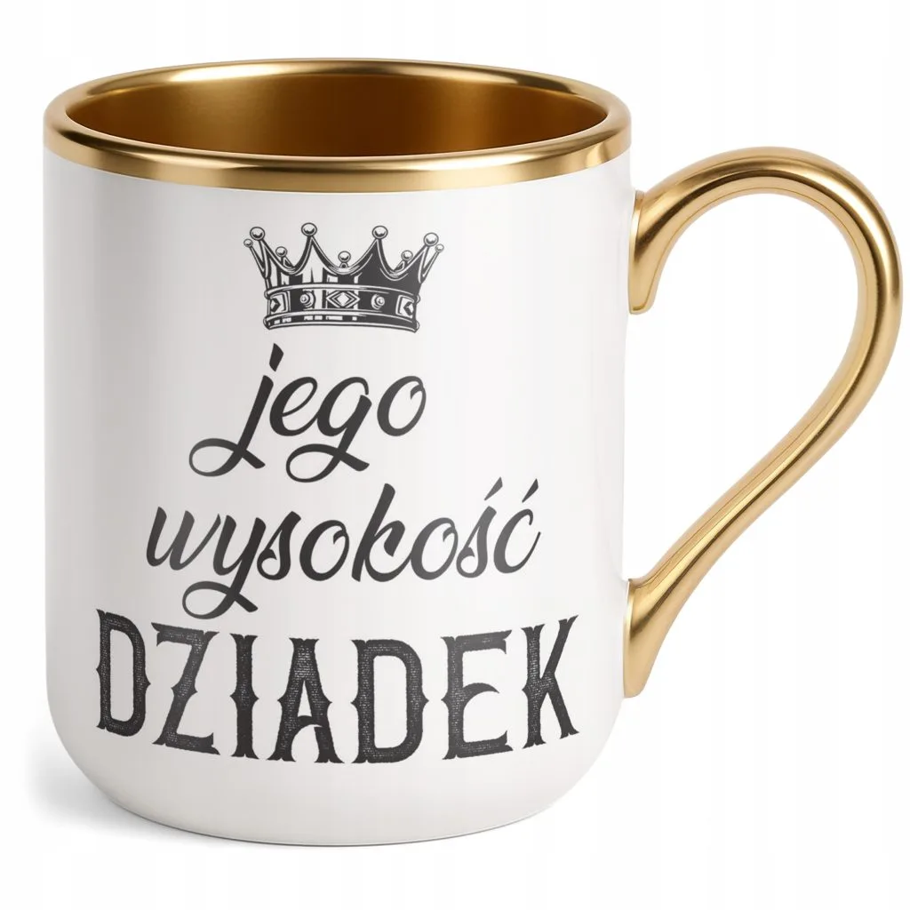 Kubek Premium Złoty Dzień Dziadka Dla Dziadka Prezent Upominek