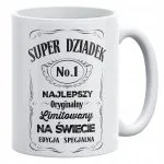 Kubek ceramiczny 330 ml Na Dzień Dziadka Prezent Upominek Super Dziadek
