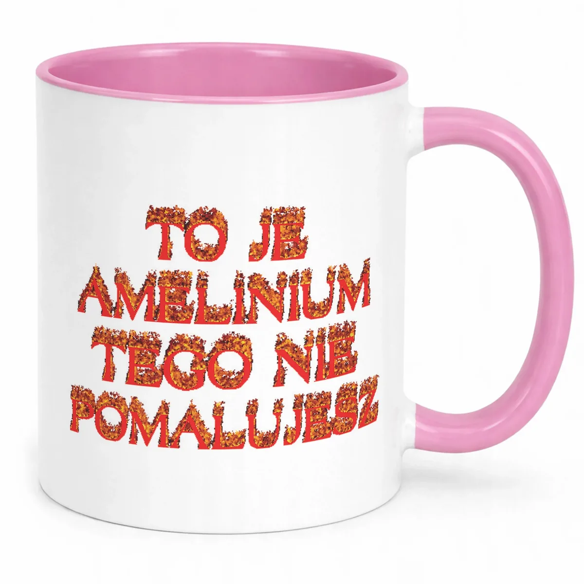 Kubek Różowy To Je Amelinium Śmieszne Memy Zabawne Prezent