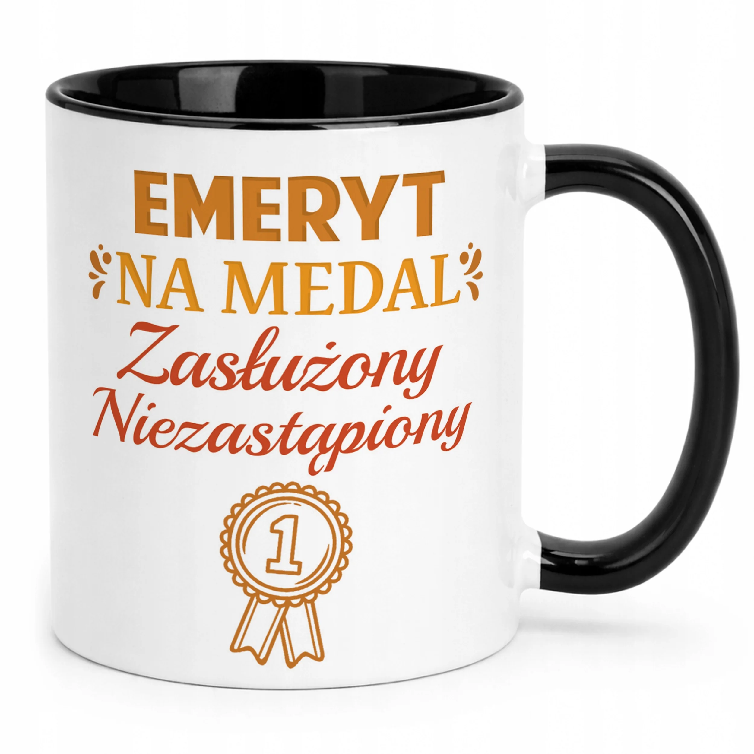 Kubek Czarny z okazji Emerytury Dla Emeryta Prezent Upominek