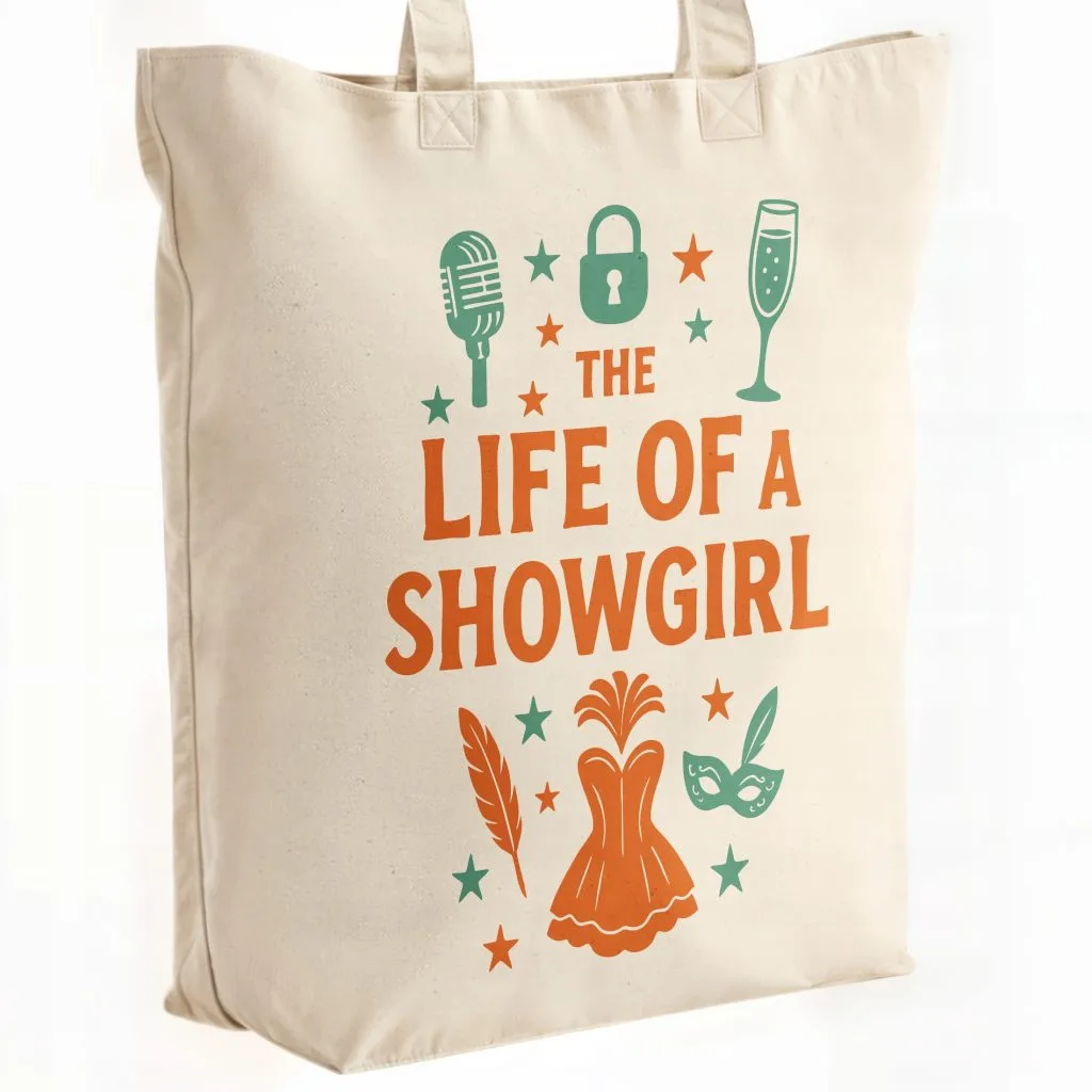 Torba bawełniana premium na zakupy Taylor Swift The Life Of A Showgirl