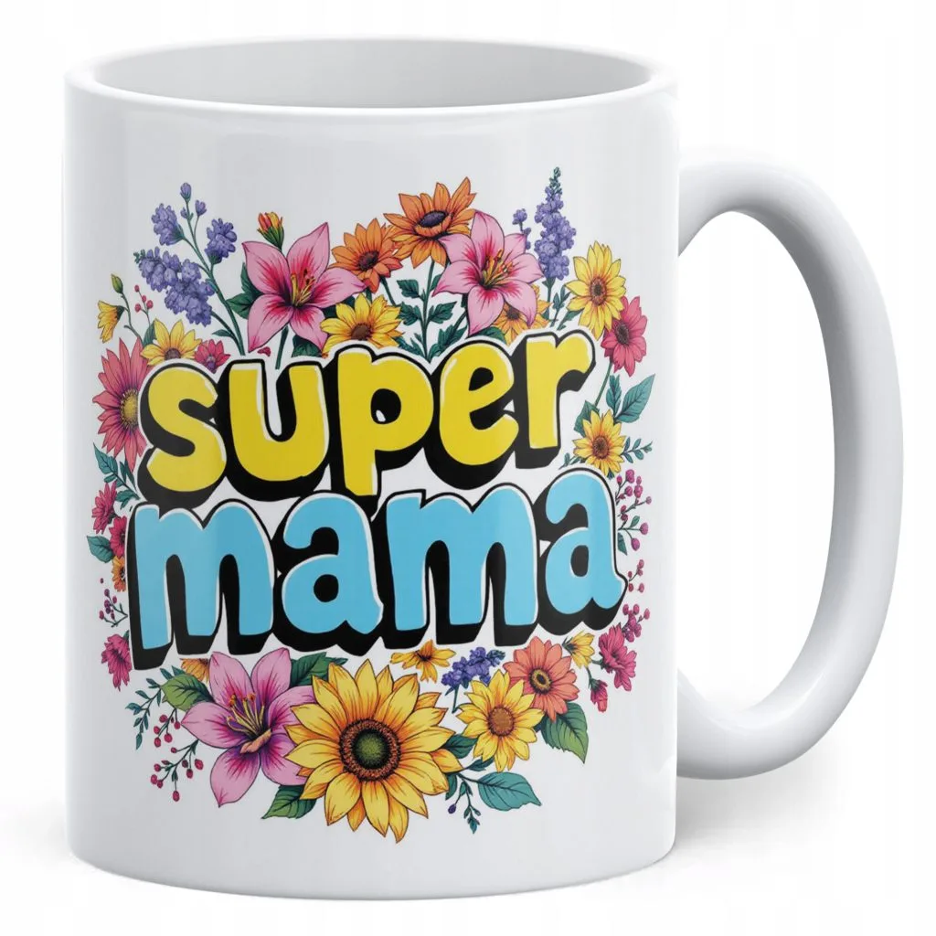 Kubek ceramiczny Dzień Matki Dla Mamy Prezent Upominek Super Mama