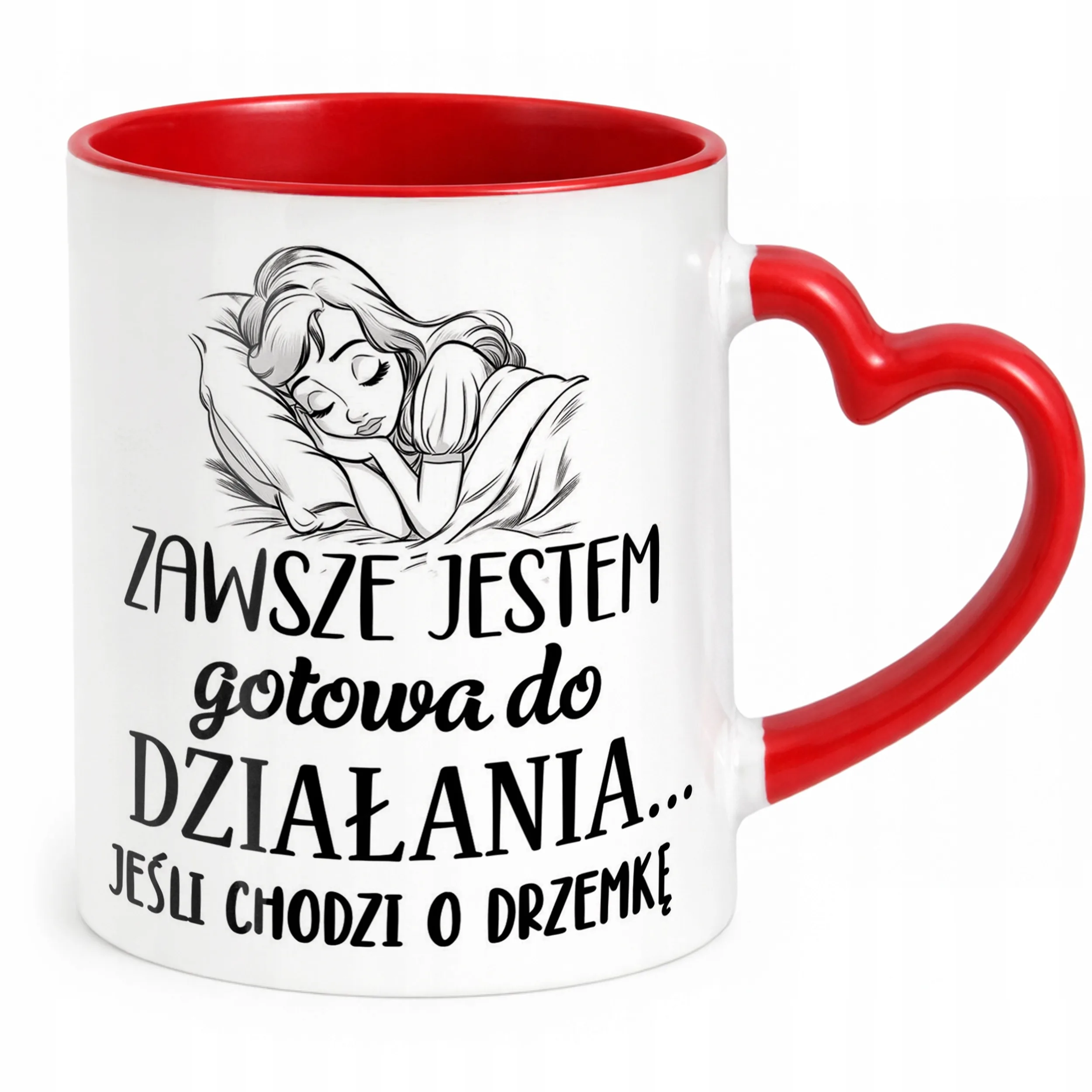 Kubek Czerwony Dzień Kobiet Dla Kobiety Dziewczyny Prezent Upominek
