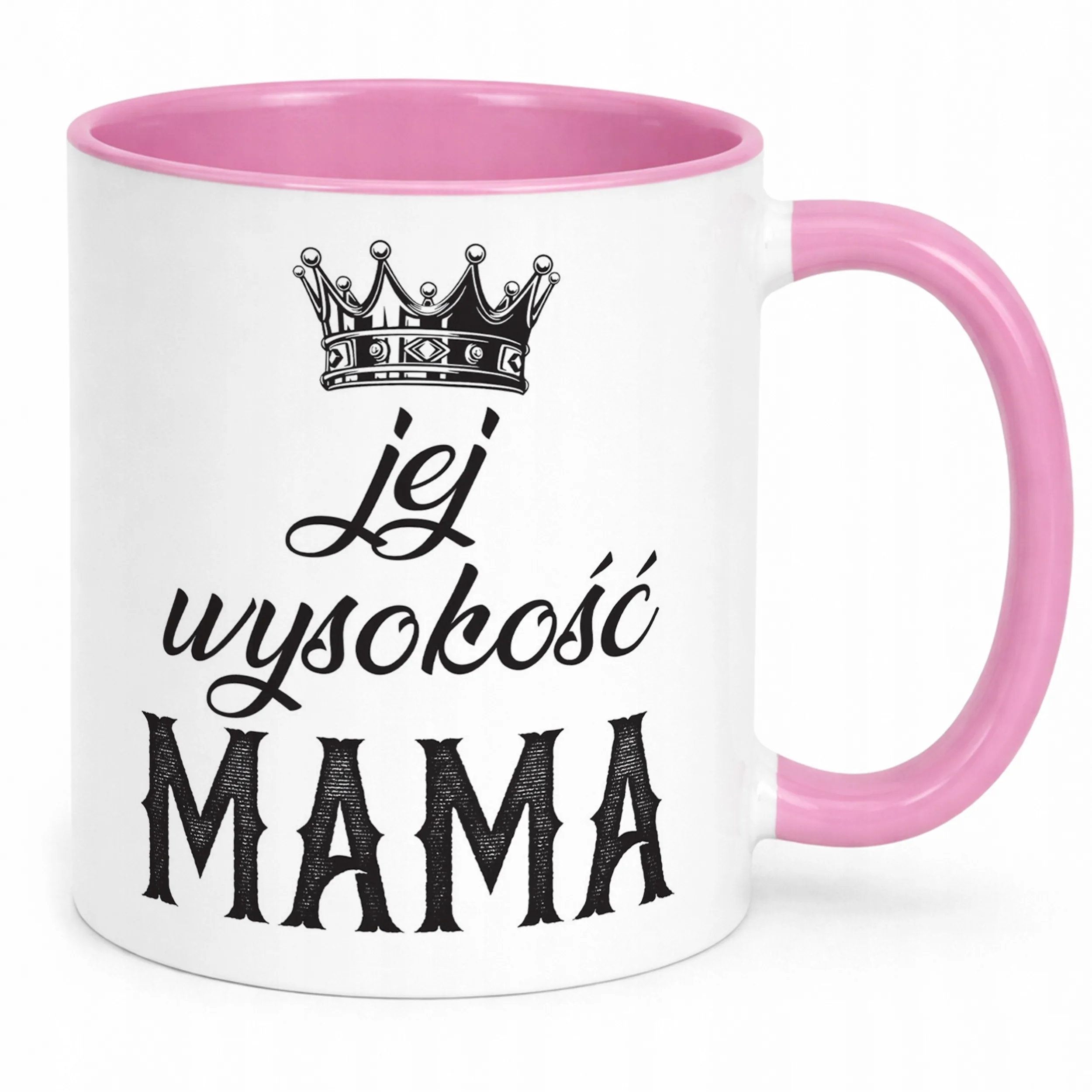 Kubek Różowy Dzień Matki Dla Mamy Prezent Jej Wyskość Mama