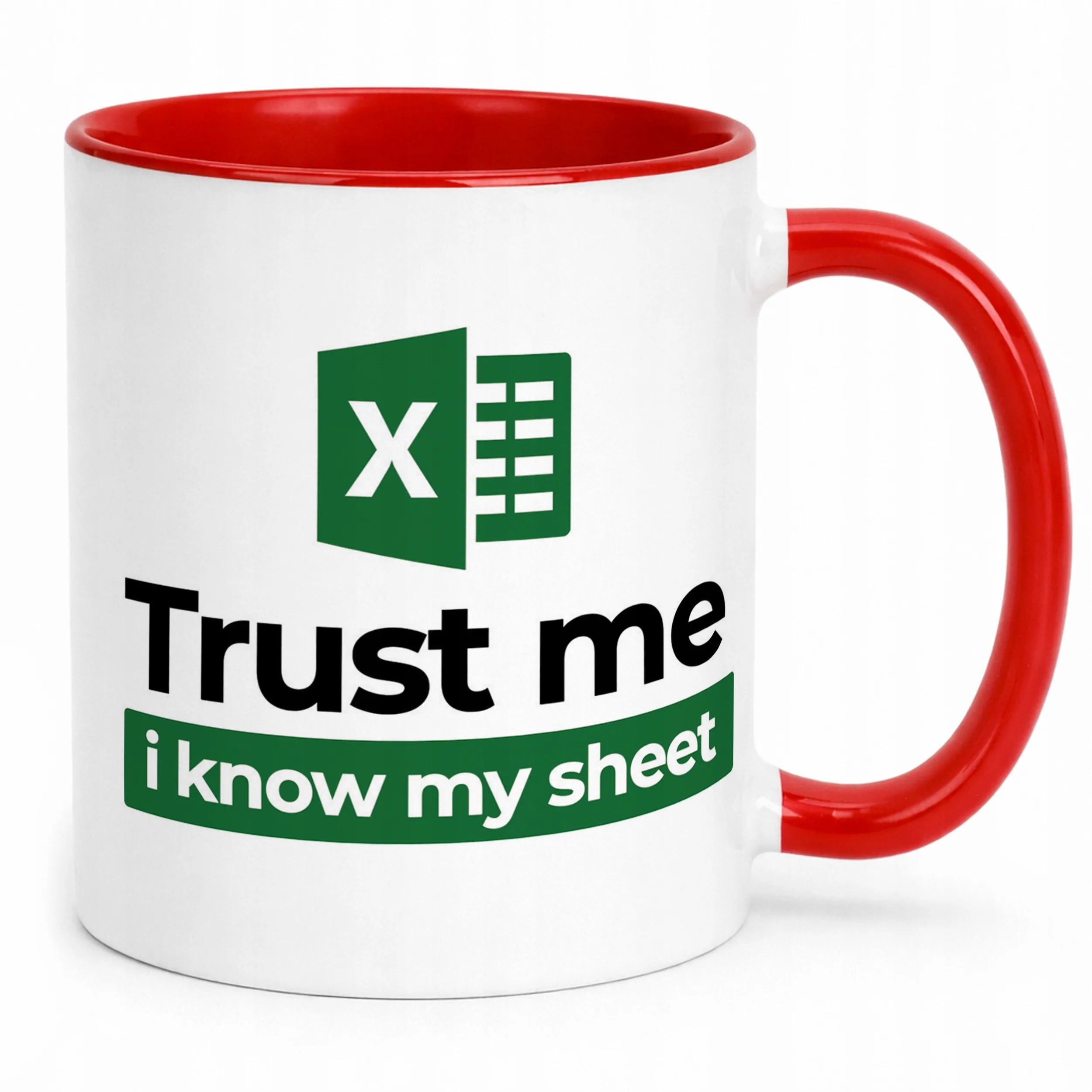 Kubek ceramiczny Trust Me I Know My Sheet Excel Zabawny Prezent Praca