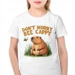 Koszulka biała dziecięca Kapibara Capybara Zwierzak