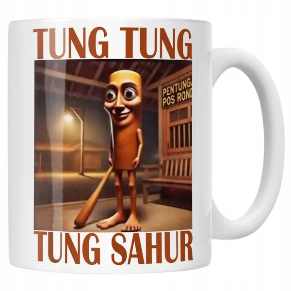 Kubek ceramiczny Tung Tung Sahur viral tiktok brainrot mem