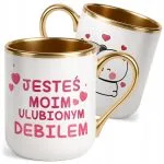 Kubek Premium Złoty Na Walentynki Kocham Cię Prezent Upominek