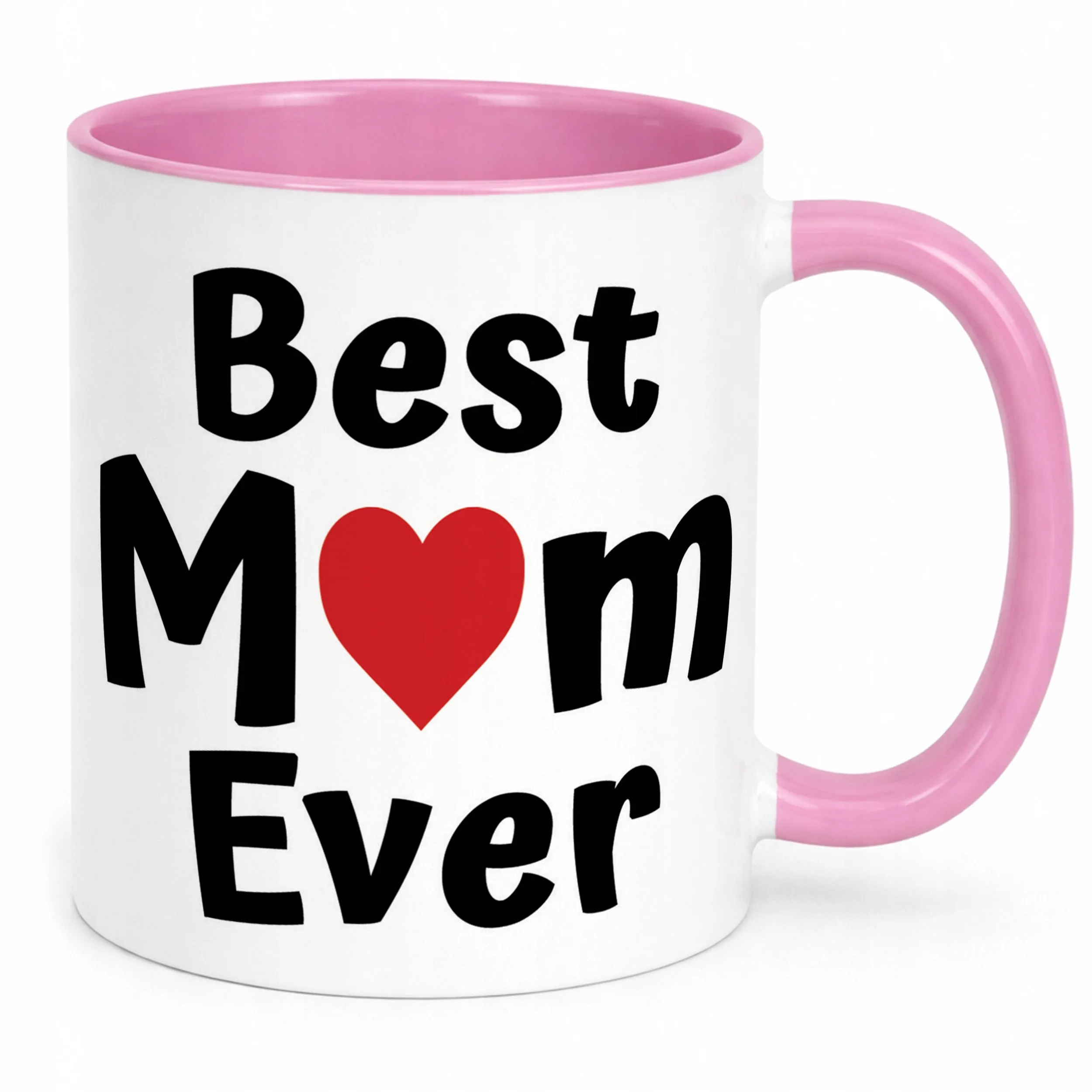 Kubek Różowy Dzień Matki Best Mom Ever Prezent Dla Mamy
