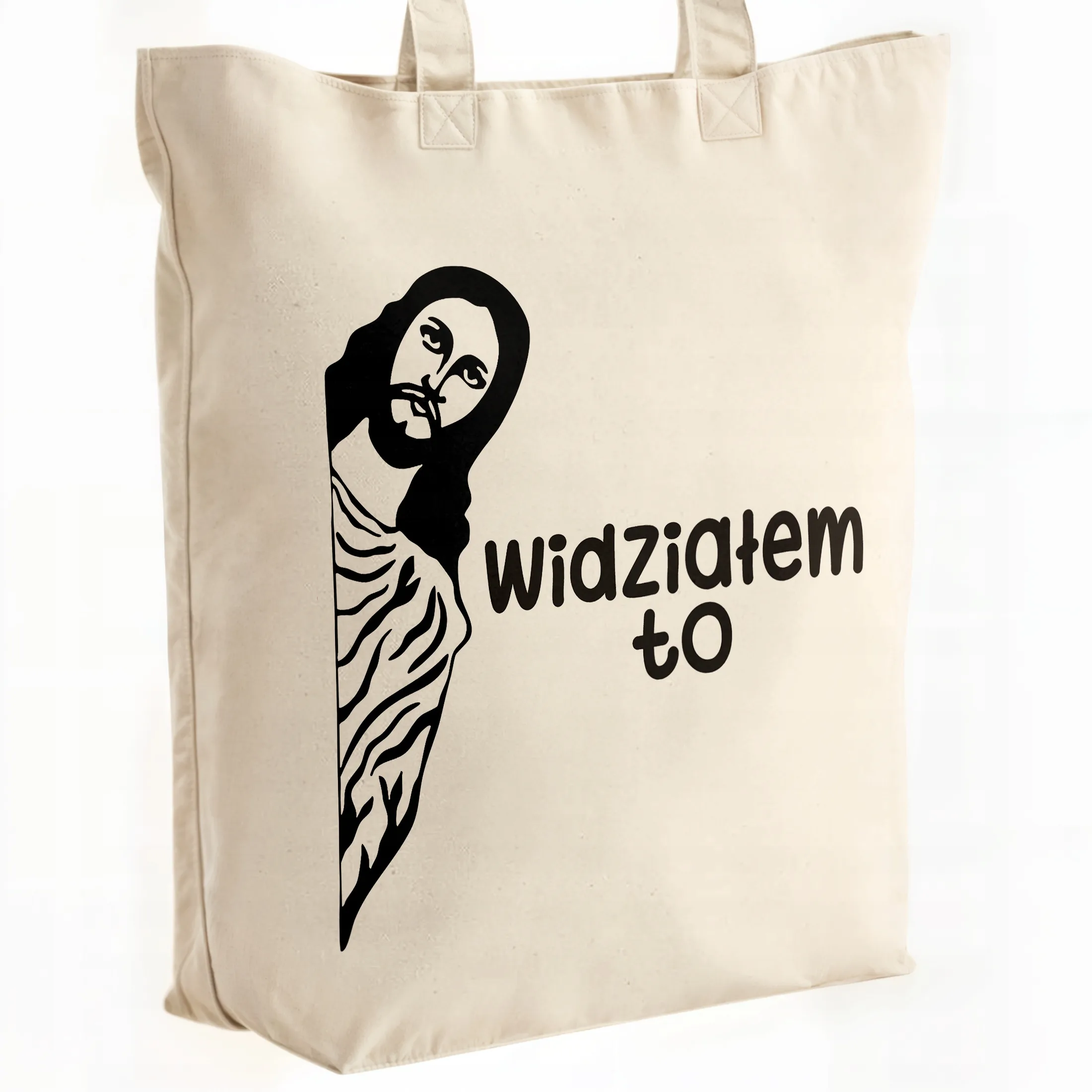 Torba bawełniana premium Widziałem To Jezus Zabawny Prezent