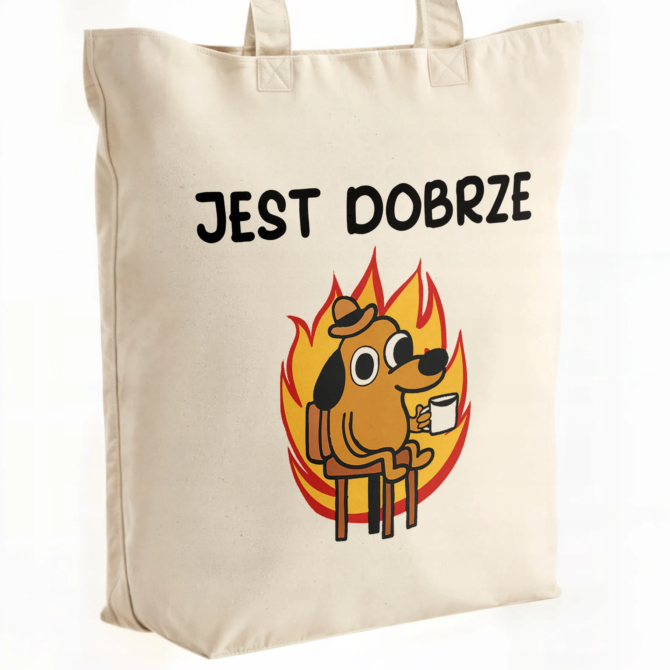 Torba bawełniana premium Jest Dobrze Zabawny Prezent