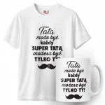 Zestaw Kubek + Koszulka Dzień Ojca Dla Taty Tatą Może Być Każdy