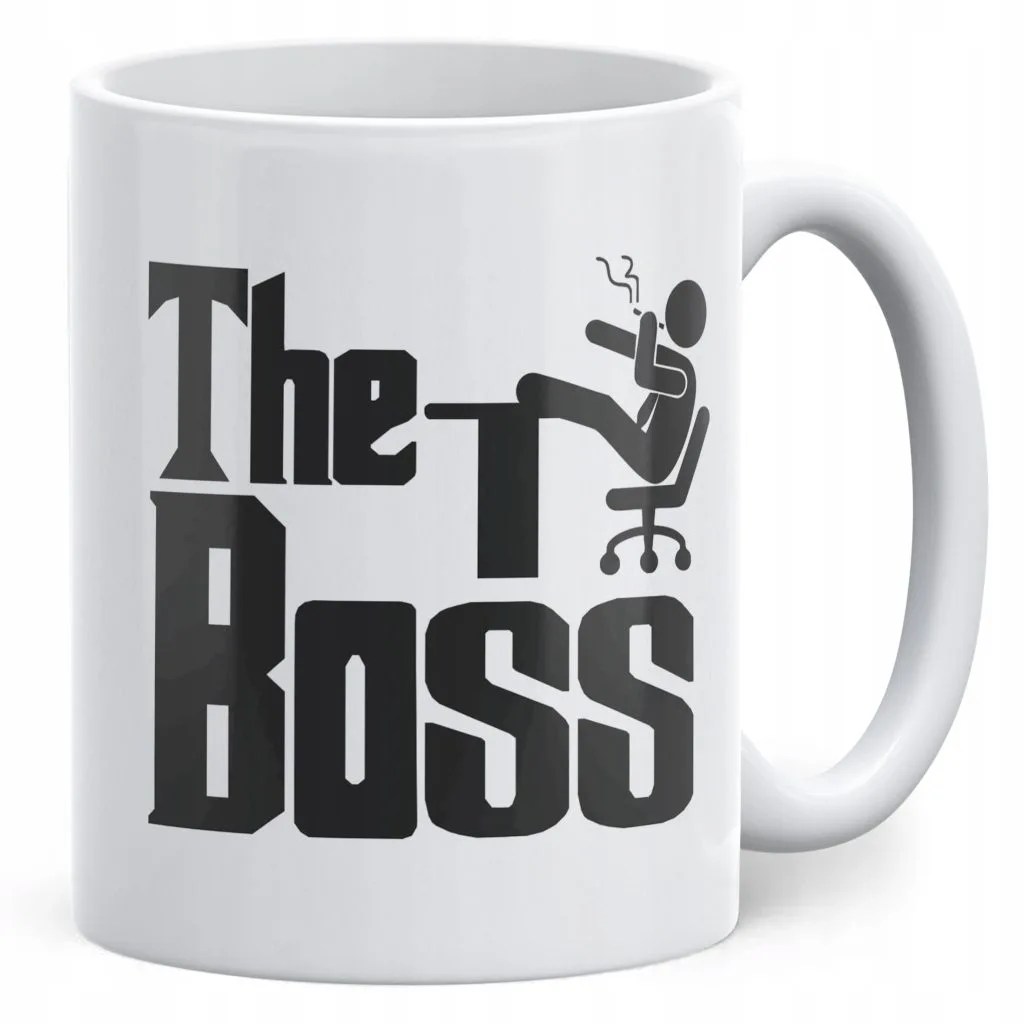 Kubek ceramiczny The Boss Dla Szefa Prezent Upominek Praca